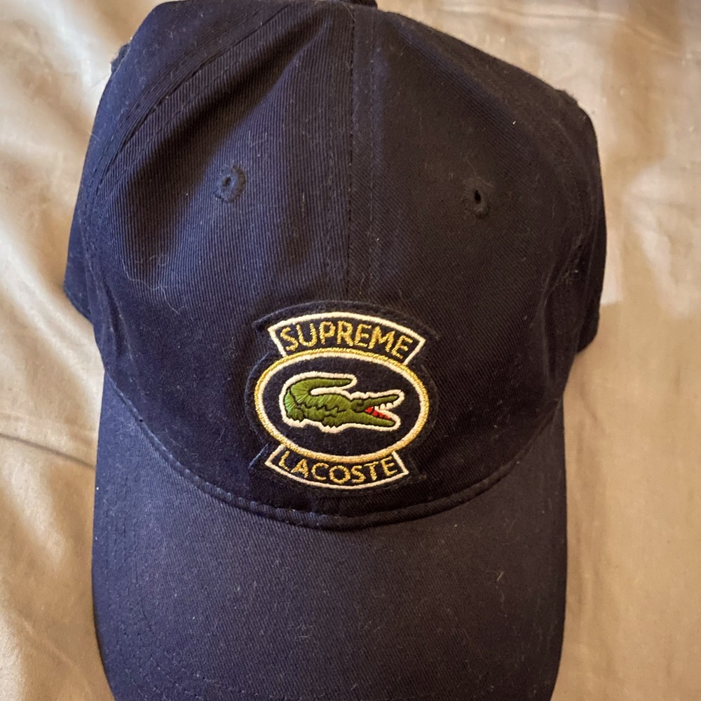 Supreme x Lacoste twill 6-panel